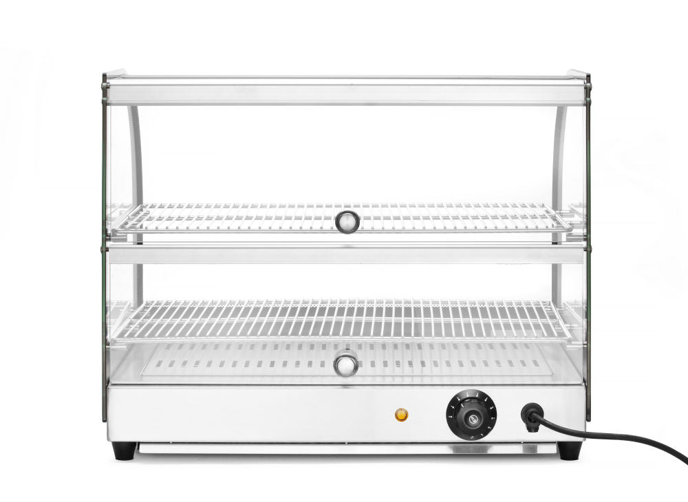 Warmhaltevitrine mit 2 Auslagen