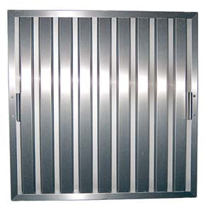 Flammschutzfilter / Lamellenfilter 400x400x25mm