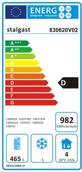 Starline Kühlschrank mit Rädern, GN 2/1