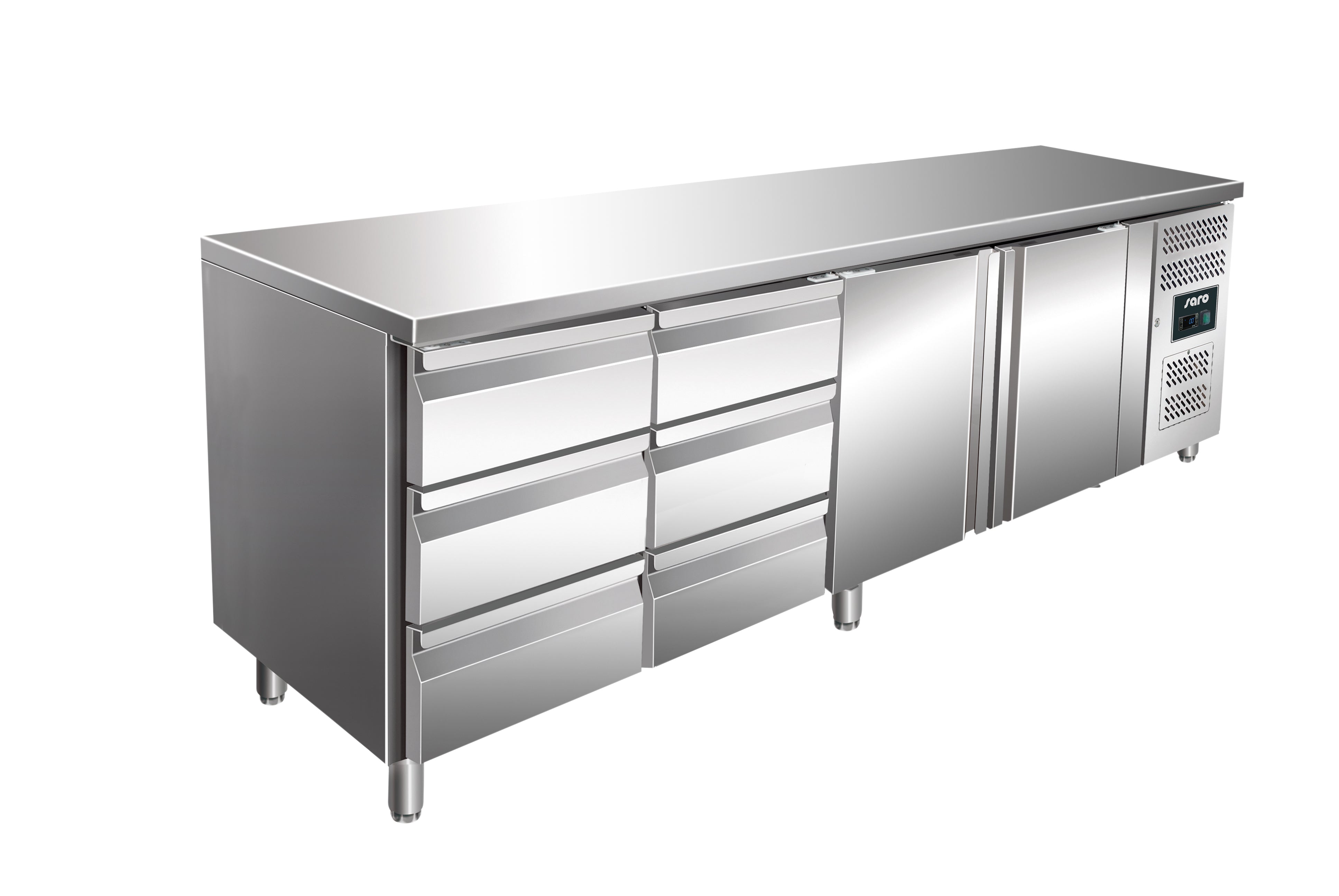 SARO Kühltisch inkl. 2 x 3er Schubladenset Modell KYLJA 4150 TN