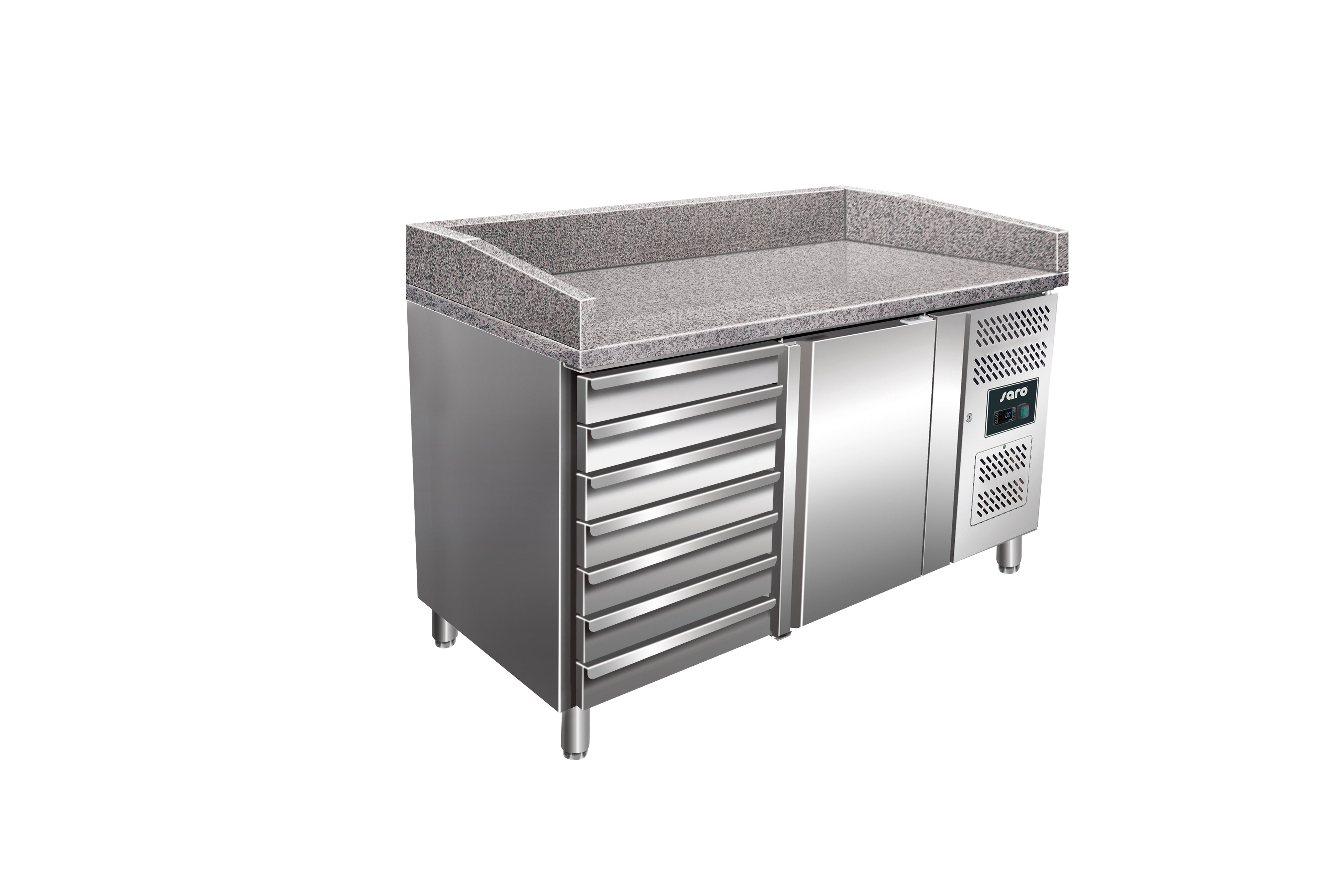 SARO Pizzatisch mit Schubladen Modell MARGA PZ 1610 TN