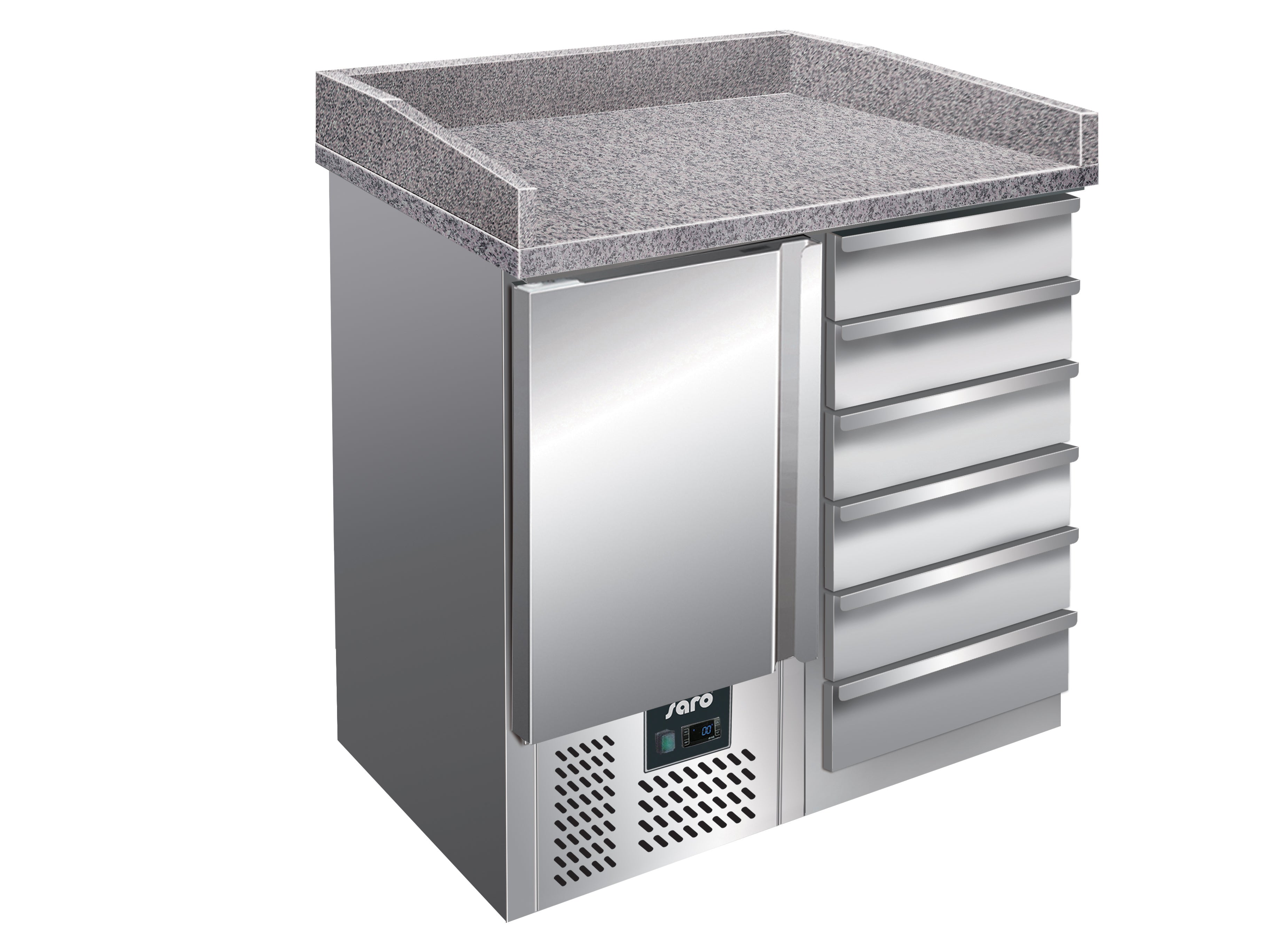 SARO Pizzatisch mit Schubladen Modell PZ 4001