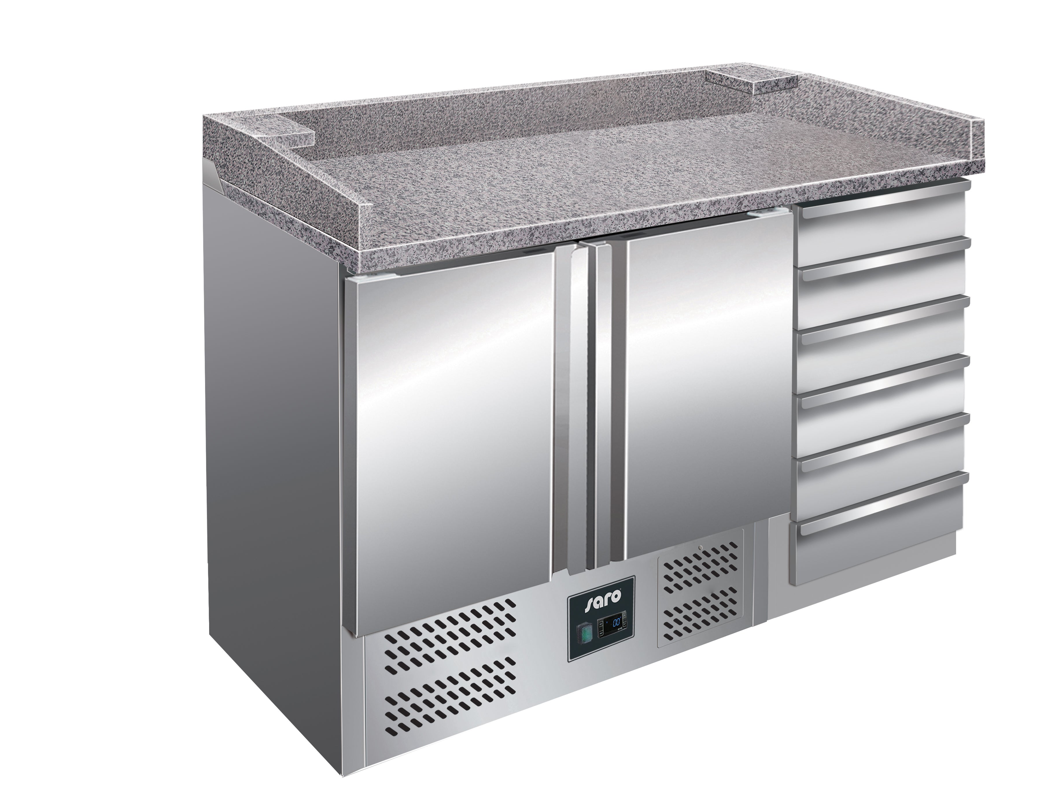 SARO Pizzatisch mit Schubladen Modell PZ 9001