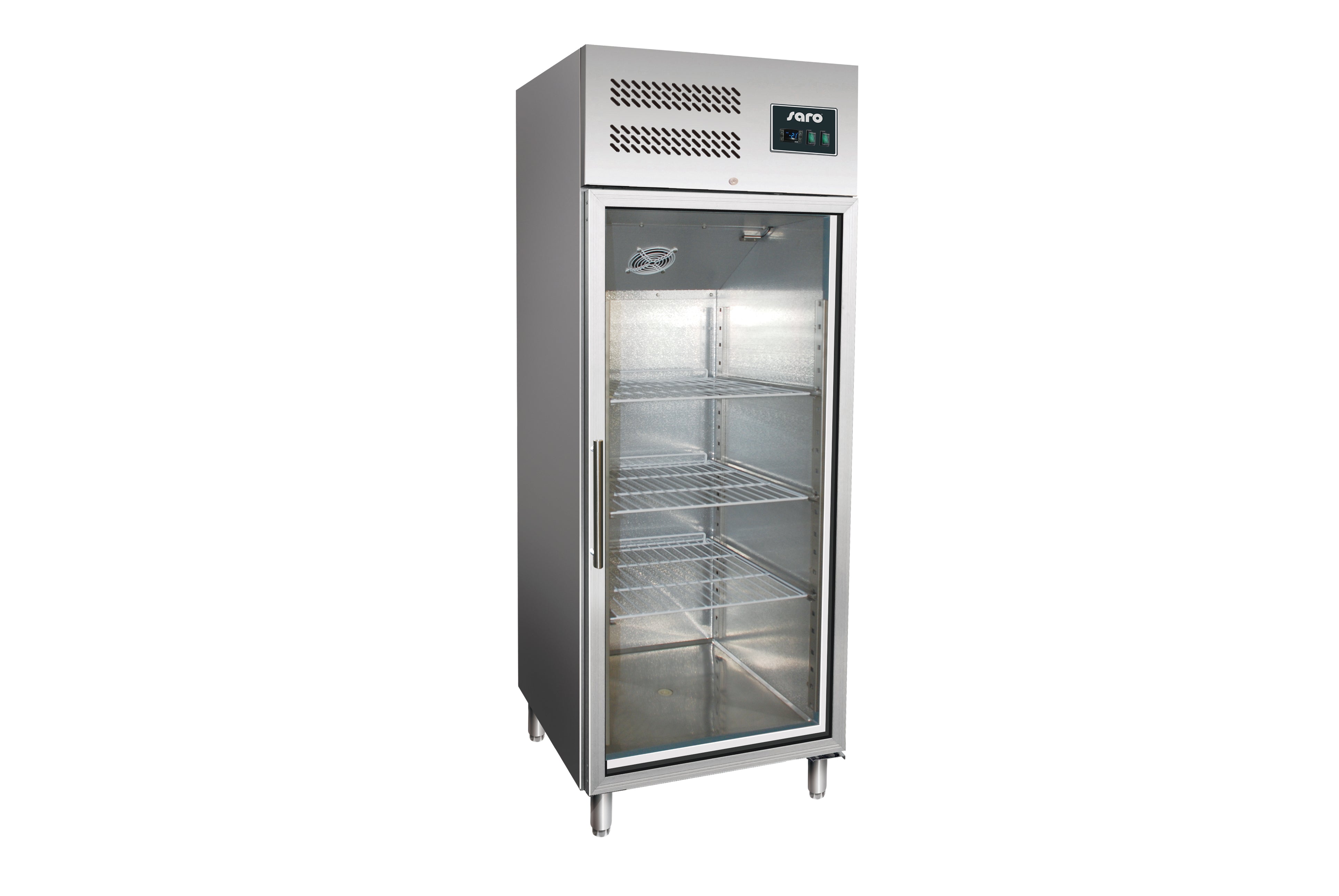 SARO Gewerbekühlschrank mit Glastür - 2/1 GN Modell GN 600 TNG