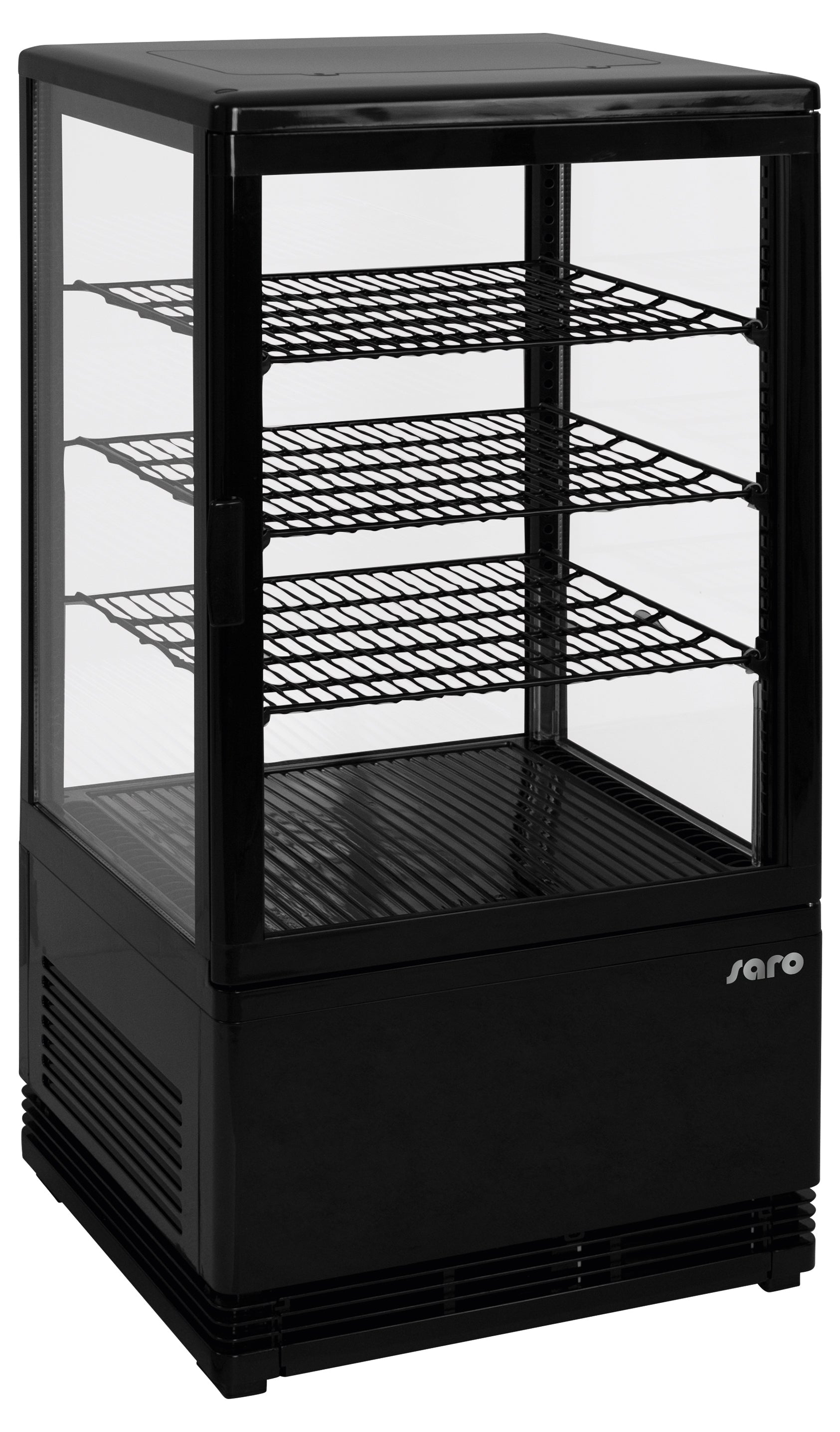 SARO Mini-Umluftkühlvitrine Modell SC 70 schwarz