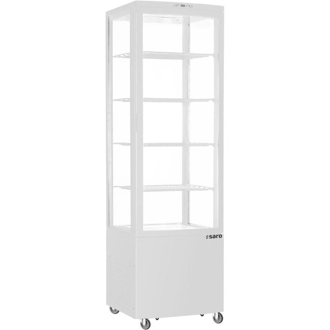 SARO Kühlvitrine, 235 Liter Modell SVEN weiß