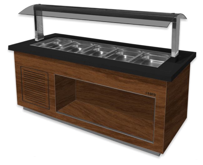 SARO Salatbar PREMIUM LINE SB-K130 braun/schwarz