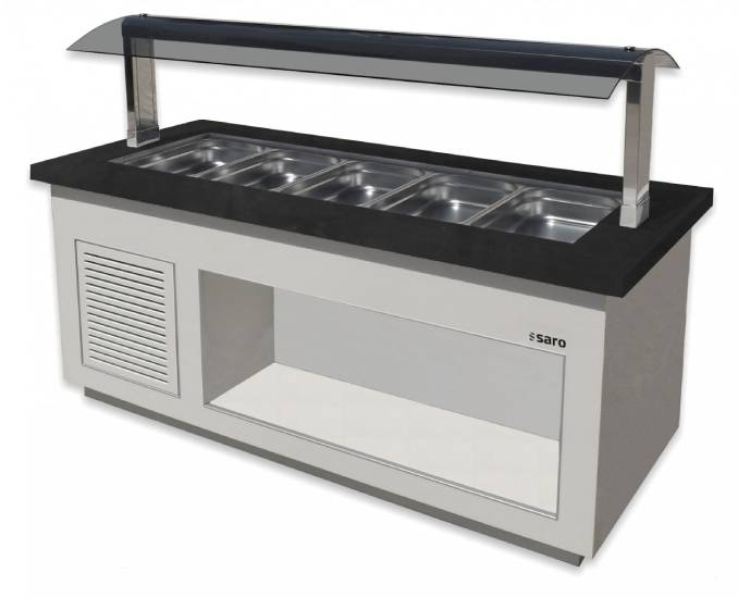 Salatbar für 6x 1/1 GN, PREMIUM LINE SB-K230 weiß