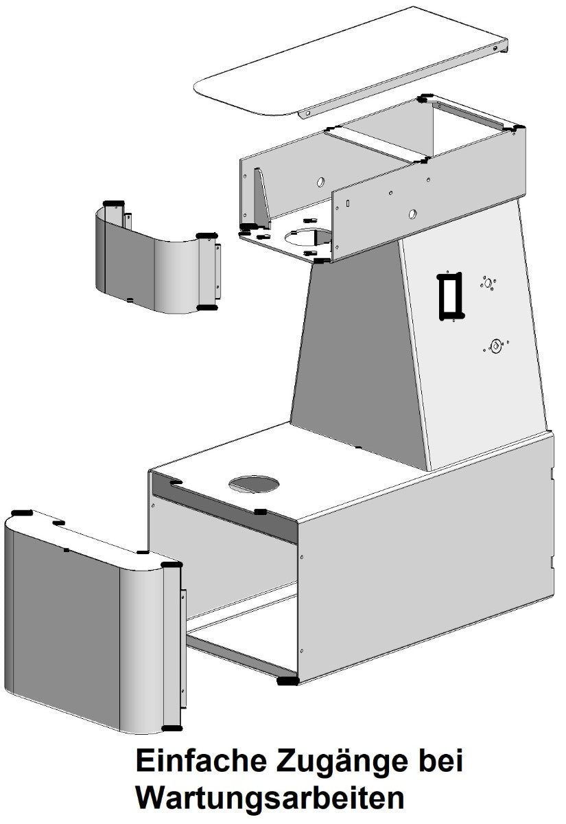 Teigmaschine - Kesselvolumen: 22 Liter / 17 kg Teig H2O