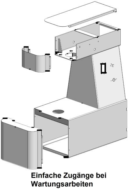 Teigmaschine - 2 Geschwindigkeiten - Kesselvolumen: 48 Liter / 42 kg Teig H2O