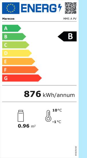 Kühlschrank, Glastür, Modell MM5 A PV