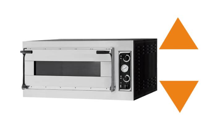 Pizzaofen Virtuoso4H - für 4 Pizzen á 35 cm o. 2 EN-Bleche 60 x 40 cm