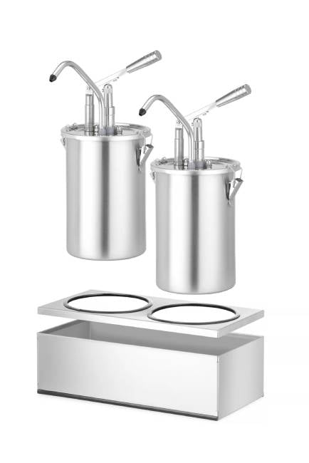Saucenspender, Edelstahl, Zweier-Set