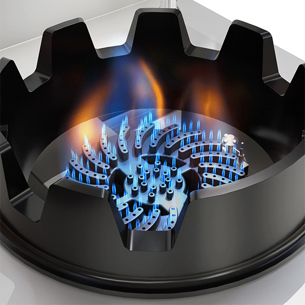 Wokherd Gas-Wok-Herd - 2x15 kW - 2 Kochzonen