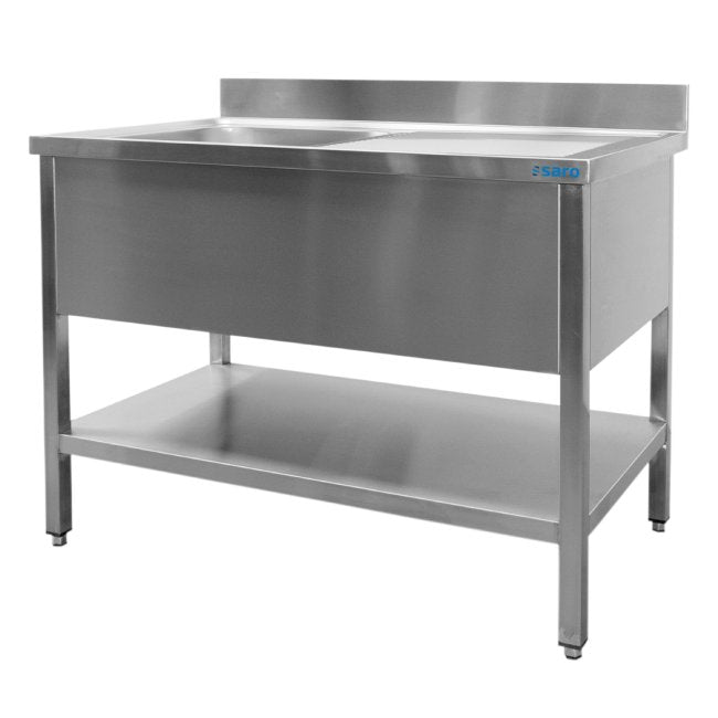SARO Spültisch mit 1 Becken, links - 600 mm Tiefe, 1800mm