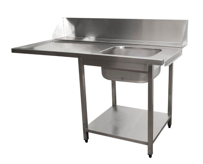SARO Zulauftisch für Spülmaschine rechts, 1 Becken, 1400mm