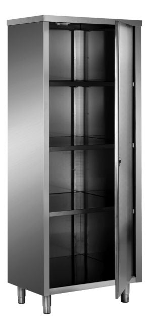 SARO Edelstahl-Lagerschrank mit 1 Flügeltür 500x600 AISI 430