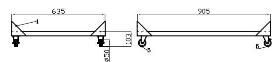 UNTERBAU FÜR SALADETTE 3 TÜREN
