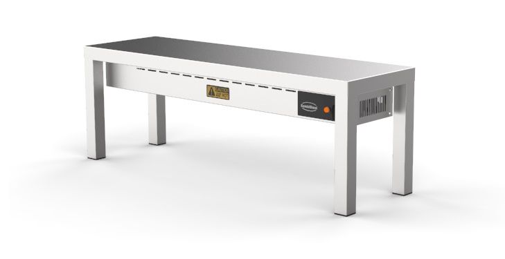 AUFSATZBORD KERAMISCH BEHEIZT 1 STUFIG 1400  4 HEATERS OF 250W