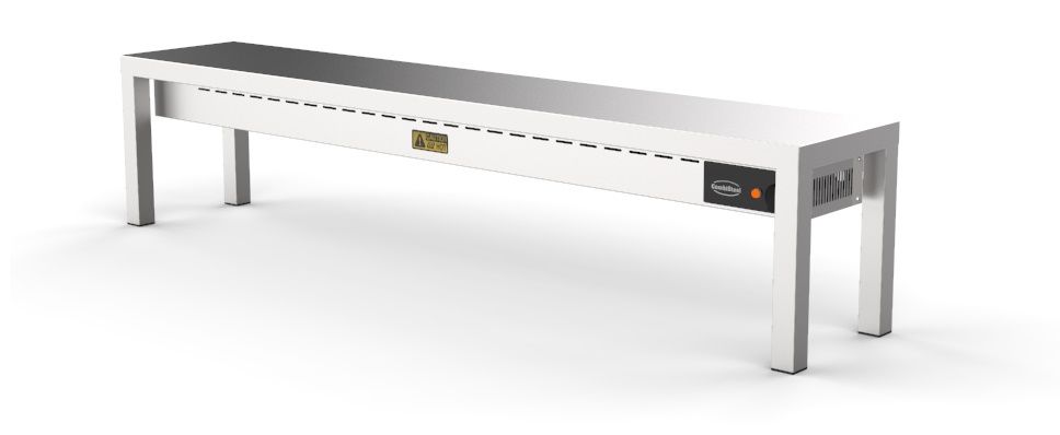 AUFSATZBORD KERAMISCH BEHEIZT 1 STUFIG 2000  6 HEATERS OF 250W