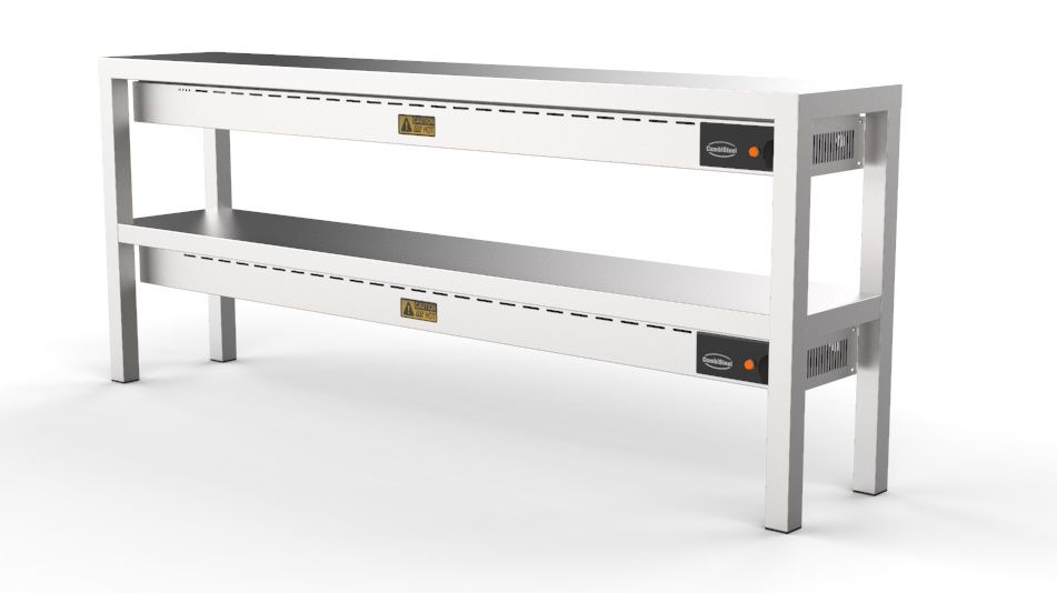 AUFSATZBORD KERAMISCH BEHEIZT 2 STUFIG 1600  8 HEATERS OF 250W