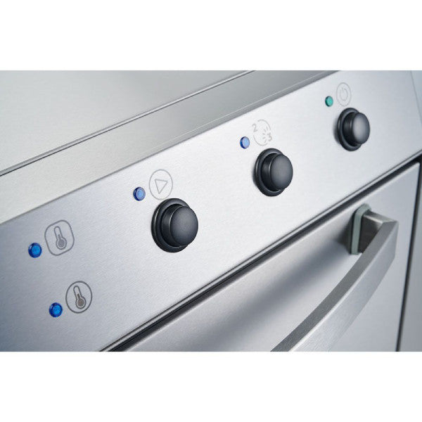 Geschirrspülmaschine Universal inkl. Klarspülmitteldosier-, Reinigerdosier-, Klarspül- und Ablaufpumpe, 230/400V, 3,9/4,9 kW