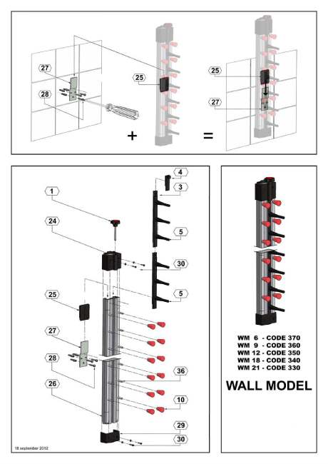 TELLER REGAL WANDMODELL 6
