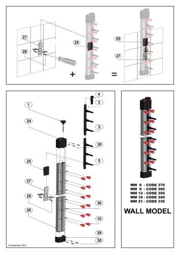 TELLER REGAL WANDMODELL 9