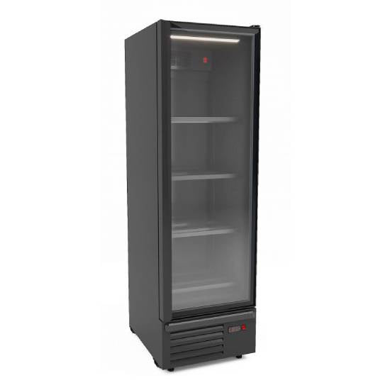 Kühlschrank 1 Glastür schwarz 550L