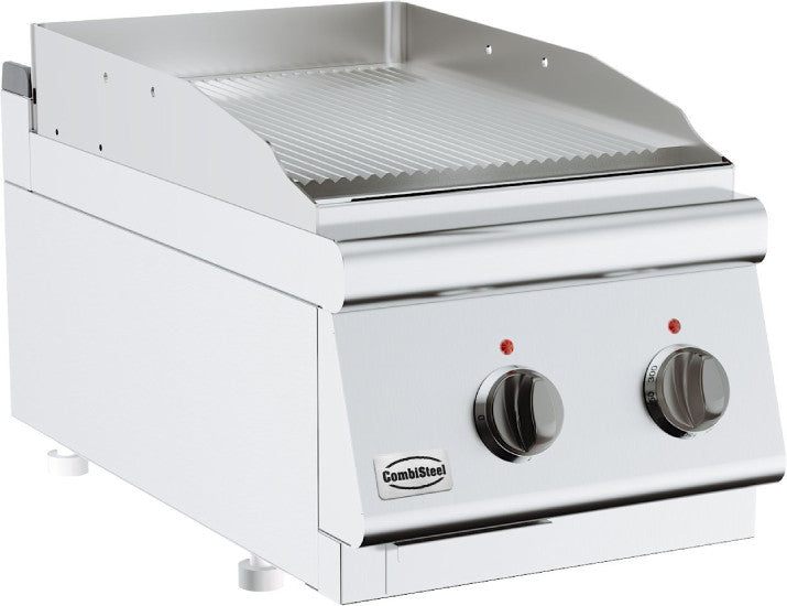 Base Serie 700 El. Grillplatte gerillt