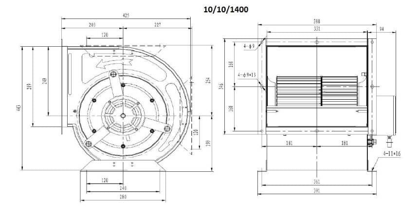 Ventilator 10/10/1400