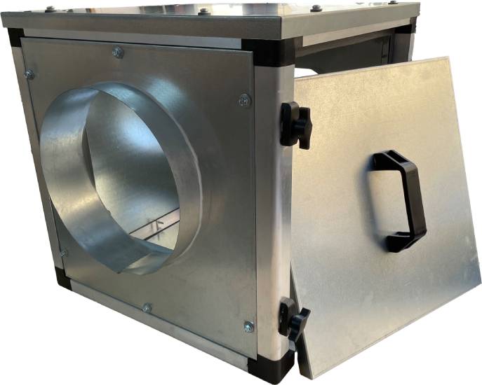 Ventilator in Dose, doppelwandig 10/10/1400