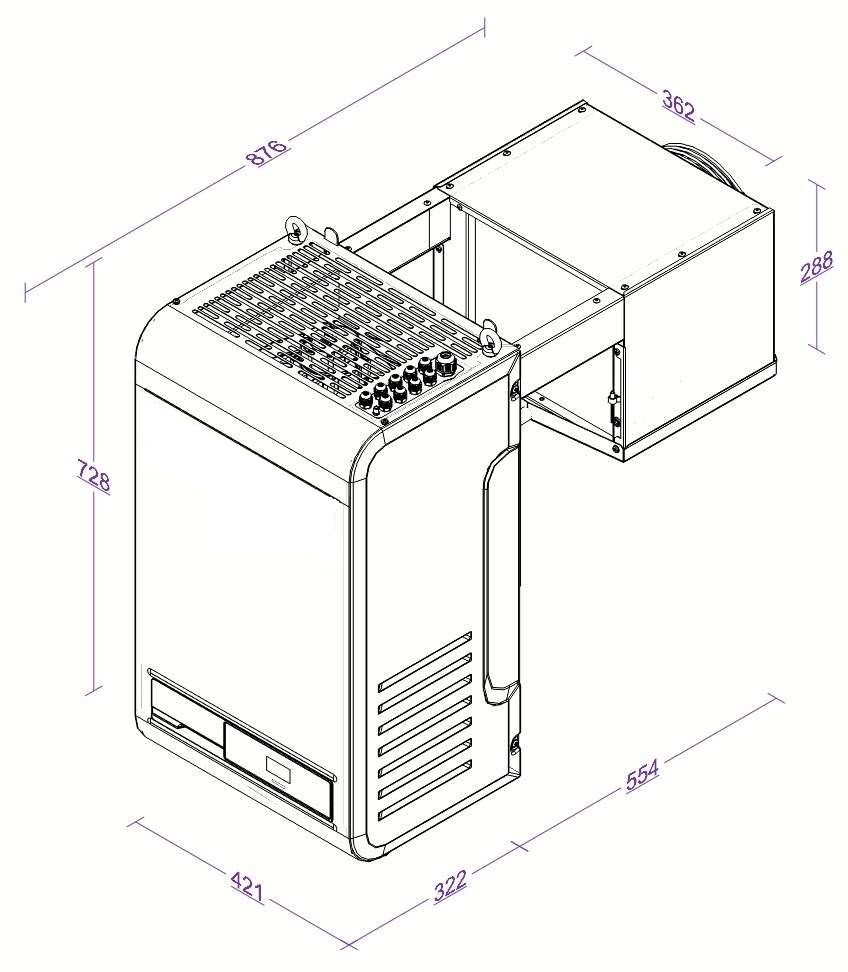 TIEFKÜHLAGGREGATE HUCKEPACK 4,2-7,4 M3  MIT ONLINE-ANBINDUNG