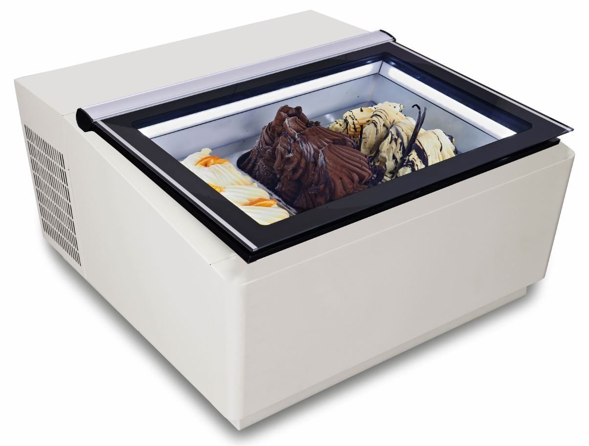 Eisvitrine Tischmodell Speiseeisvitrine weiß