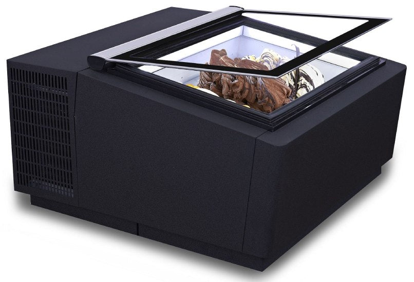 Eisvitrine  Tischmodell Speiseeisvitrine schwarz V2