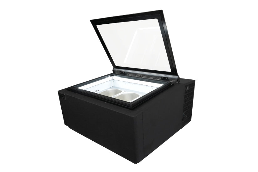 Eisvitrine  Tischmodell Speiseeisvitrine schwarz V2