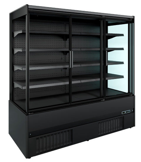 Wandkühlung/ Kühlregal/ Wandkühlregal/ Kühlschrank  Jamie 3x Türen 1.9