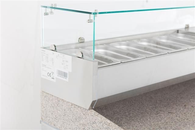 Aufsatzvitrine 1/4 GN x 6