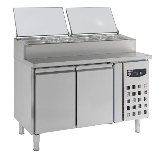 Saladette mit 2 Türen 6x1/3 GN - Behälter, 396 Liter