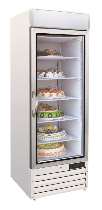 Tiefkühlschrank mit Glastür, statisch, 578 Liter