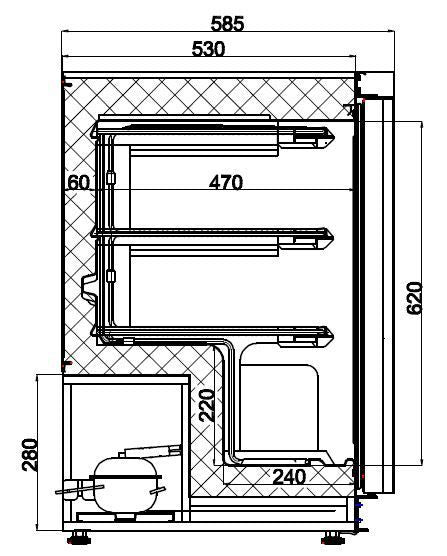 Tiefkühlschrank Weiß 1 Tür