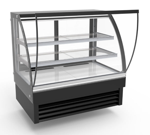 Kühlvitrine rund 236 Liter, schwarz