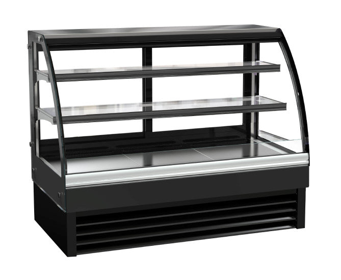 Kuchentheke rund 298 Liter, schwarz