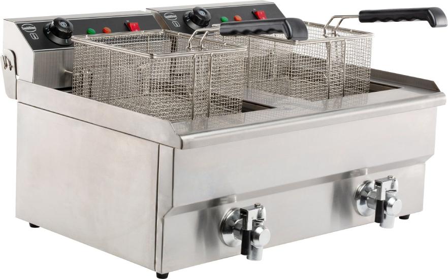 Elektro - Tischfritteuse 2X8 Liter