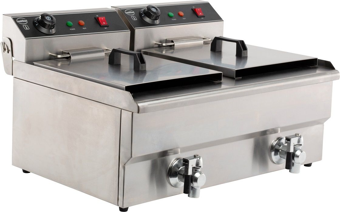 Elektro - Tischfritteuse 2X8 Liter