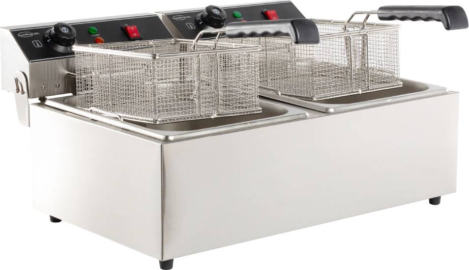 Elektro - Tischfritteuse 2X6 Liter