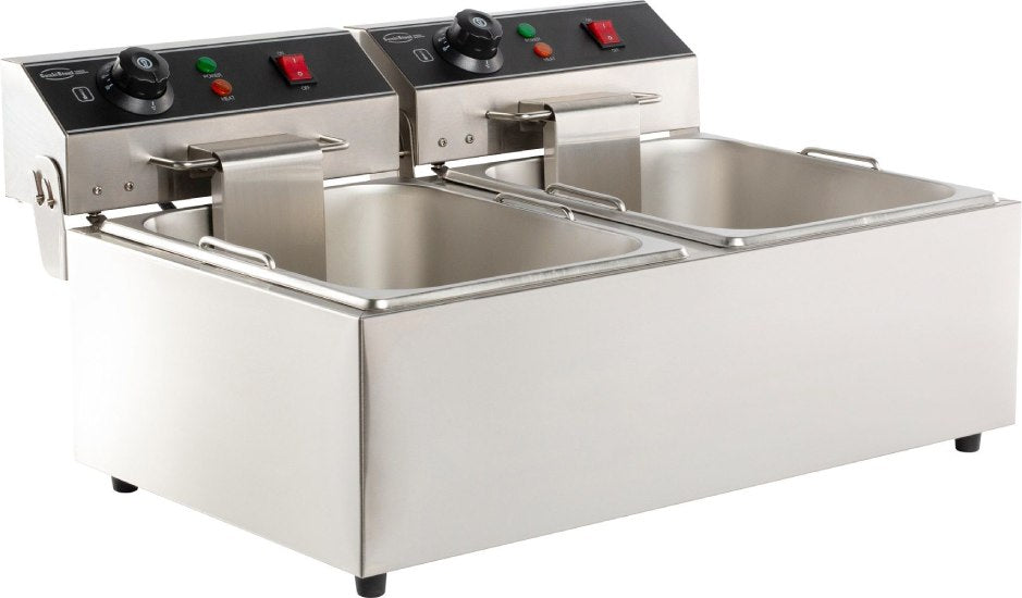 Elektro - Tischfritteuse 2X6 Liter