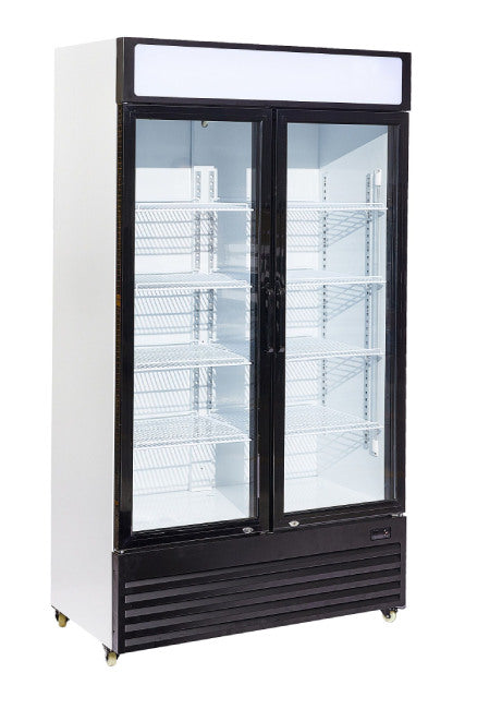 Getränkekühlschrank/ Kühlschrank Eco mit 2 Glastüren, 750 Liter