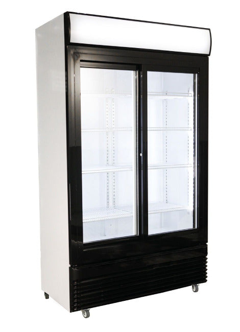 Getränkekühlschrank/ Kühlschrank Eco mit 2 Glasschiebetüren 750 Liter