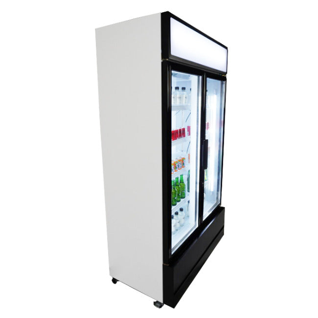 Kühlschrank mit 2 Glastüren, 670 Liter